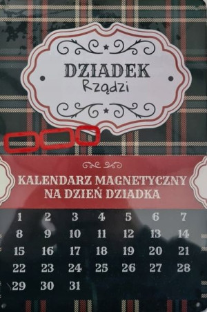 Kalendarz Magnetyczny Na Lodówkę Dziadek Rządzi