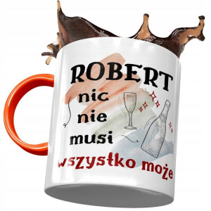 Kubek Pomarańczowy dla Roberta Kolegi na Prezent