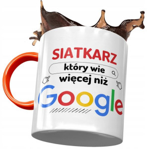 Kubek Pomarańczowy dla Siatkarza Który Wie Więcej