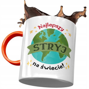Kubek Pomarańczowy Dla Stryja na Urodziny Prezent