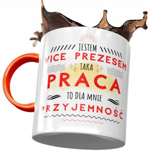 Kubek Pomarańczowy dla Vice Prezesa na Prezent