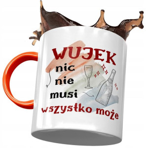 Kubek Pomarańczowy dla Wujka Wuja Wujaszka Prezent