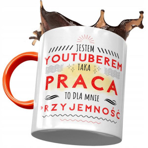 Kubek Pomarańczowy dla YouTubera na Prezent