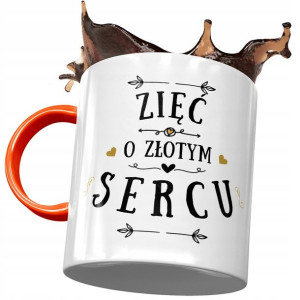 Kubek Pomarańczowy Dla Zięcia na Urodziny Prezent