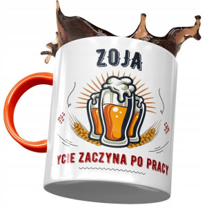 Kubek Pomarańczowy Dla Zoi Koleżanki Żony Prezent