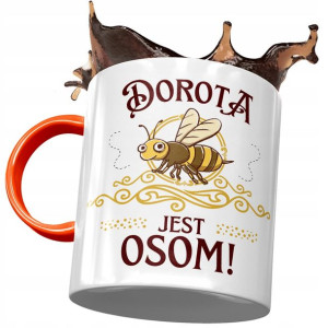Kubek Pomarańczowy Doroty Żony Koleżanki Prezent