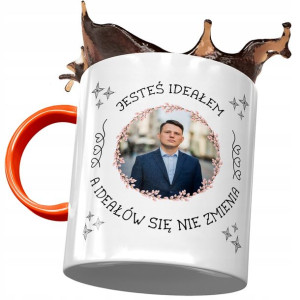 Kubek Pomarańczowy Sławomir Mentzen XD Na Prezent
