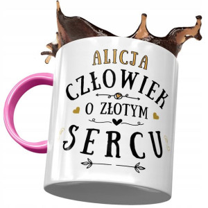 Kubek Różowy Dla Alicji Koleżanki Przyjaciółki