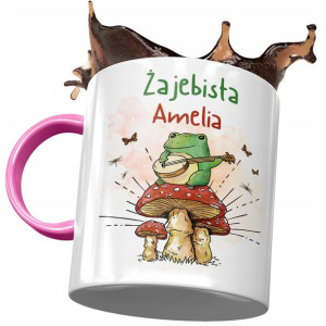 Kubek Różowy Dla Amelii Żony Przyjaciółki