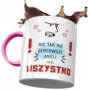 Kubek Różowy Dla Anieli Przyjaciółki na Prezent