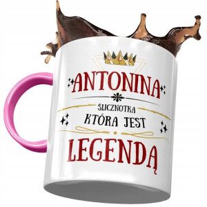 Kubek Różowy Dla Antoniny Dziewczyny na Prezent