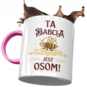 Kubek Różowy Dla Babci Babuni na Dzień Babci