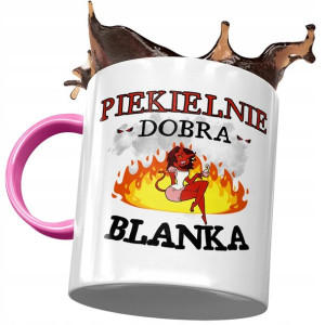 Kubek Różowy Dla Blanki Przyjaciółki Na Prezent