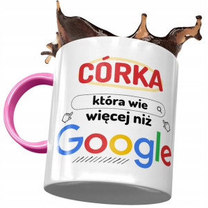 Kubek Różowy Dla Córki na Dzień Dziecka Prezent