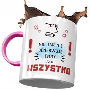 Kubek Różowy Dla Emmy Żony Przyjaciółki Prezent