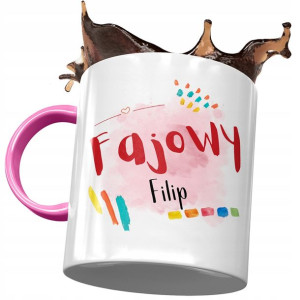 Kubek Różowy dla Filipa Kolegi na Prezent