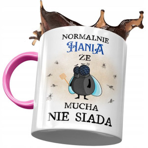 Kubek Różowy dla Hani Hanny Koleżanki Przyjaciółki