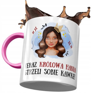 Kubek Różowy dla Hani Hanny Koleżanki Przyjaciółki