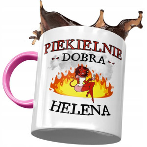 Kubek Różowy Dla Heleny Koleżanki Żony na Prezent