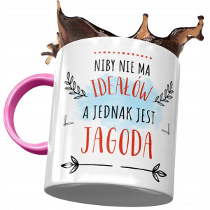 Kubek Różowy Dla Jagody Żony Przyjaciółki Prezent