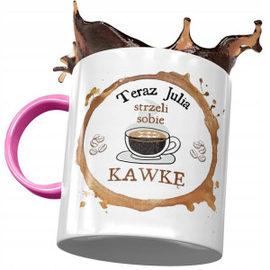 Kubek Różowy dla Julii Julki Koleżanki Żony