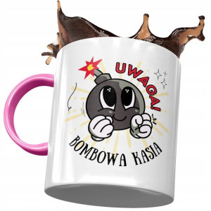 Kubek Różowy Dla Kasi Koleżanki Żony na Prezent
