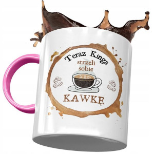Kubek Różowy Dla Kingi Koleżanki na Prezent