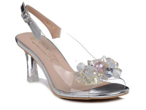 Buty damskie na obcasie przezroczyste DiA  X951