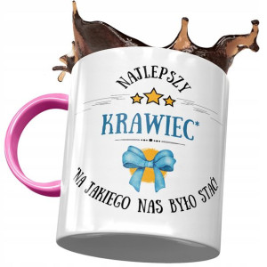 Kubek Różowy Dla Krawca Na Jakiego Nas Było Stać