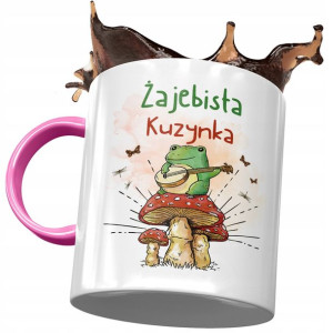Kubek Różowy Dla Kuzynki na Urodziny na Prezent
