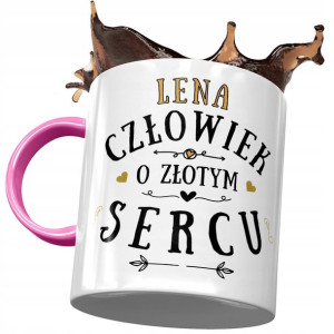 Kubek Różowy Dla Leny Koleżanki Przyjaciółki Żony