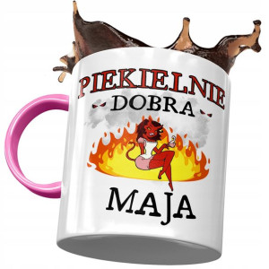 Kubek Różowy dla Mai Koleżanki Przyjaciółki Żony