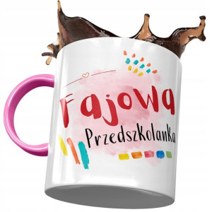 Kubek Różowy Dla Przedszkolanki Fajowa Prezent