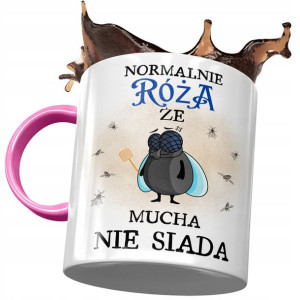 Kubek Różowy Dla Róży Żony Przyjaciółki na Prezent