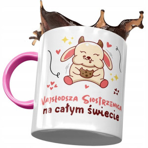 Kubek Różowy Dla Siostrzenicy na Urodziny Prezent