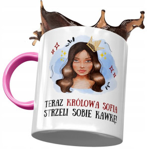 Kubek Różowy Dla Sofii Koleżanki Na Prezent
