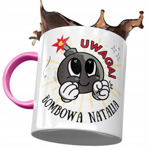 Kubek Różowy Dla Natalii Żony Przyjaciółki Prezent