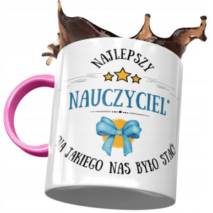 Kubek Różowy Dla Nauczyciela Najlepszy Nauczyciel