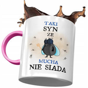 Kubek Różowy Dla Syna na Dzień Dziecka na Prezent