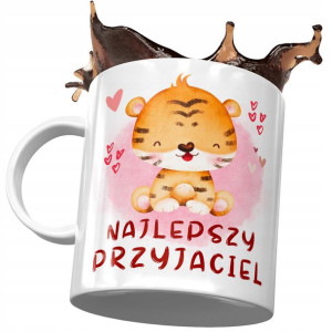 Kubek z Tygryskiem Tygrysem Słodki na Prezent