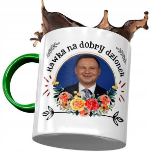 Kubek Zielony Andrzej Duda Prezydent PiS Prezent
