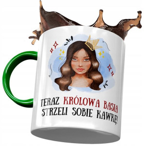 Kubek Zielony Dla Basi Koleżanki Żony Prezent
