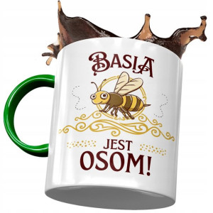Kubek Zielony Dla Basi Koleżanki Żony Prezent