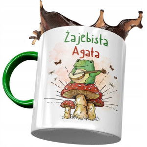 Kubek Zielony Dla Agaty Agi Na Prezent