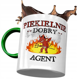 Kubek Zielony Dla Agenta Piekielnie Dobry Prezent