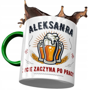 Kubek Zielony Dla Aleksandry Koleżanki Żony