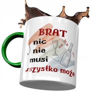 Kubek Zielony Dla Brata na Urodziny Prezent