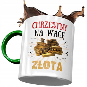 Kubek Zielony Dla Chrzestnego Idealny Na Prezent