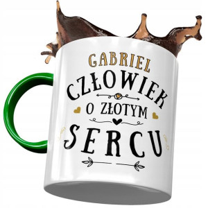 Kubek Zielony dla Gabriela Gabrysia Męża Prezent