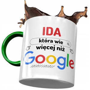 Kubek Zielony Dla Idy Żony Przyjaciółki Prezent